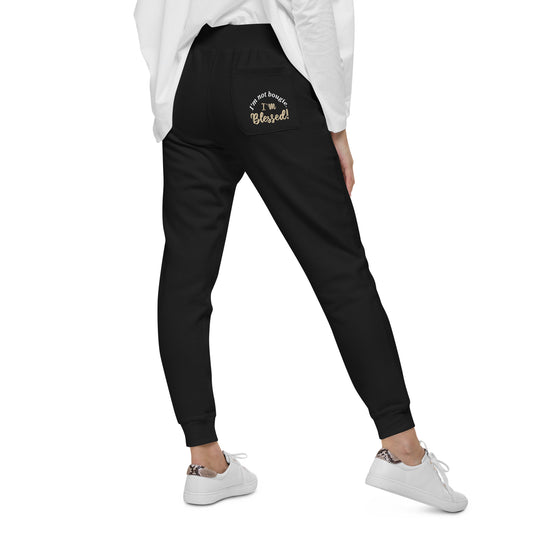 Fleece Sweatpants - 2 colors - BLACK or BURGUNDY