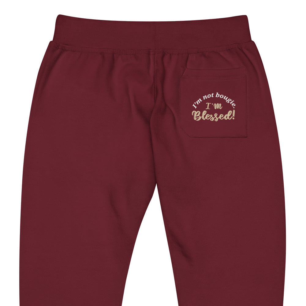 Fleece Sweatpants - 2 colors - BLACK or BURGUNDY