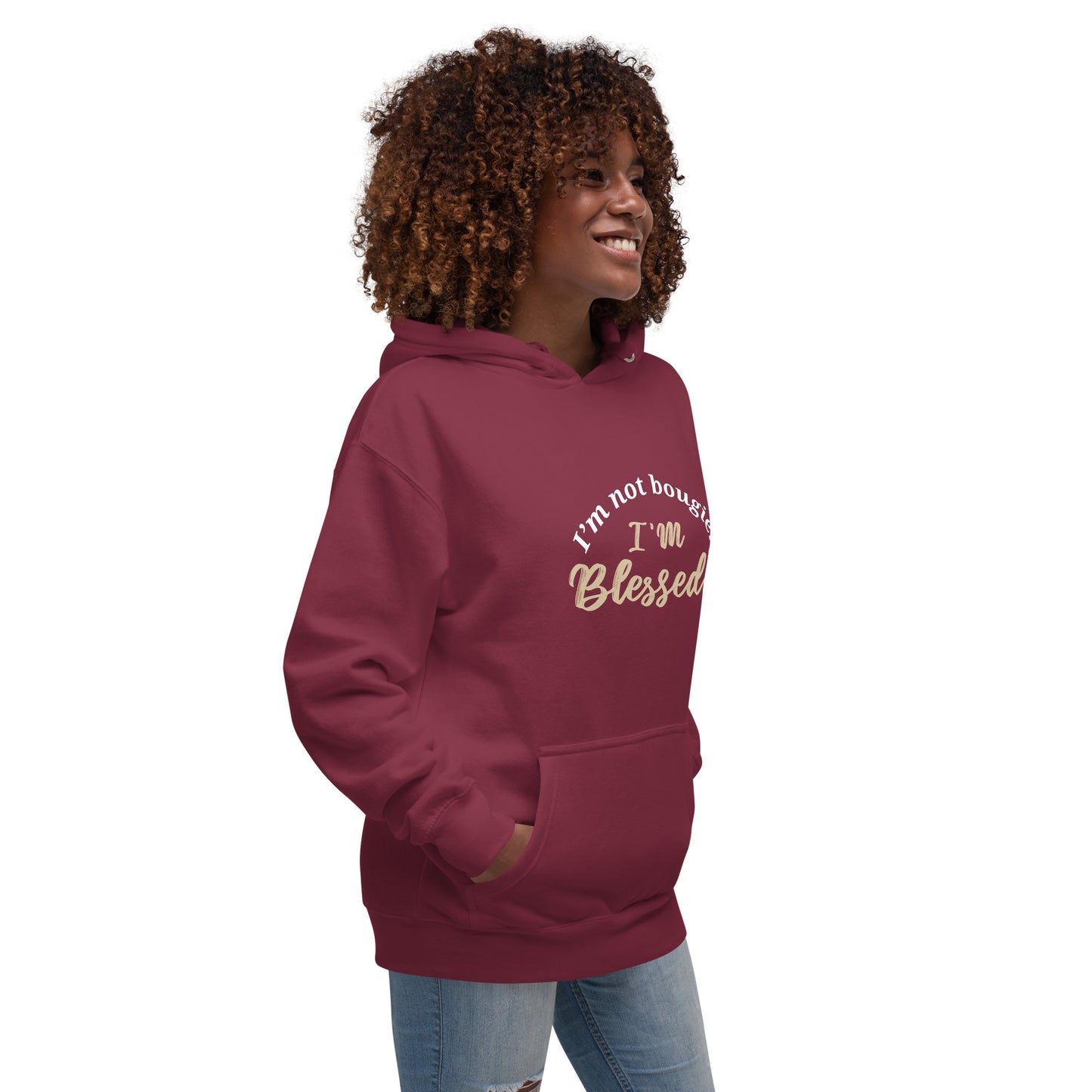 Women's Hoodie - 2 Colors - BLACK or BURGUNDY